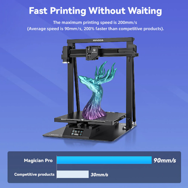 MINGDA Magician Pro 400*400*400mm 3D filament printer