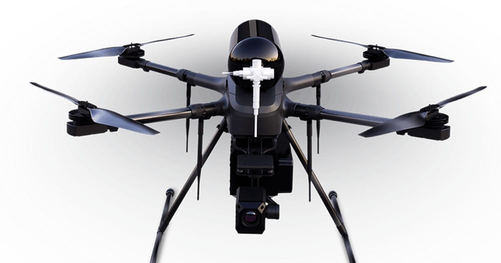 Notuzi H100 four-rotor long-endurance hydrogen fuel drone