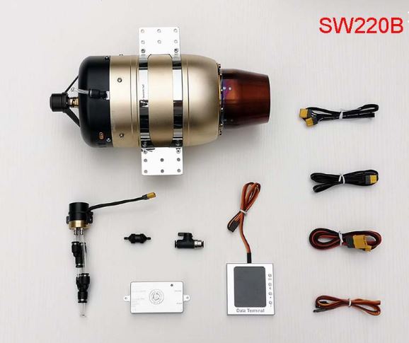SW220B Turbine Brushless starter & Brushless pump for RC jet