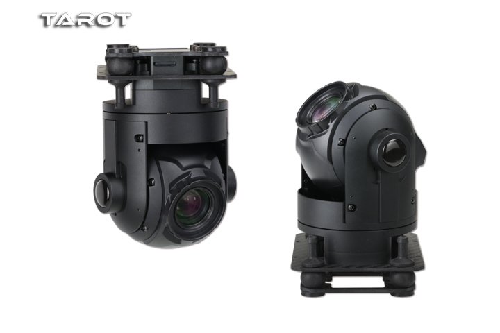 (image for) Tarot 10X 2 axis gimbal head/support front and back/HDMI output