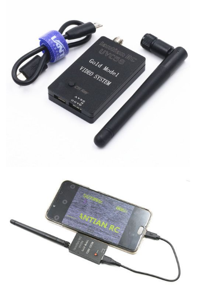 LANTIAN UVC58 5.8G 150CH FPV AV Rx for cellphone TAB OTG Mobile