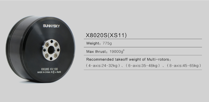 Sunnysky X series professional heavy lift motors X8020S 100kv