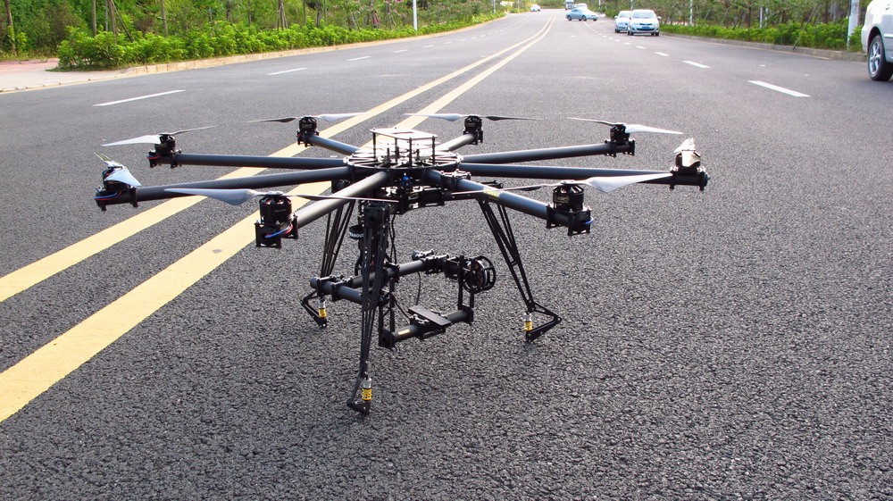Octo Copter CF Frame + brushless gimbal with 3 X Gimbal 180T mot