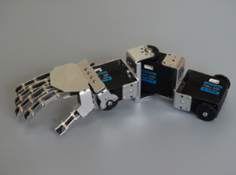 (image for) DIY Humanoid robot arm 3 degrees of freedom with 5 fingers